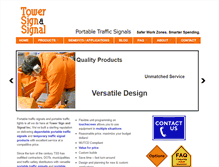 Tablet Screenshot of portabletrafficsignalstss.com